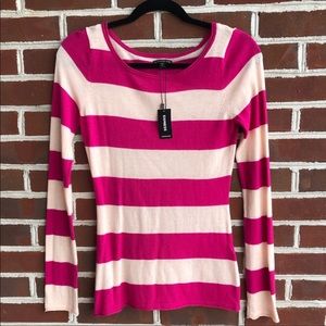 NWT Express fitted long sleeve stripe top